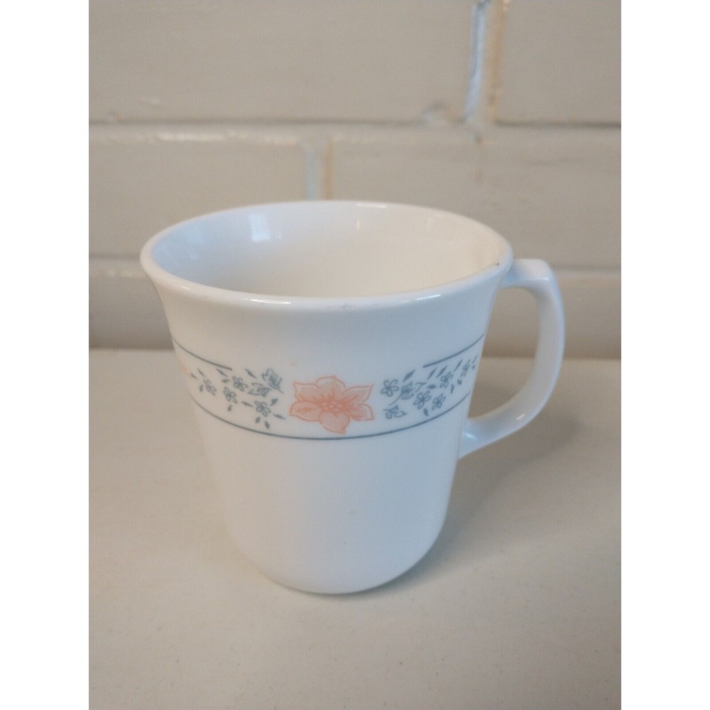 Corning Ware Corelle Coffee Mug Tea Cup Apricot Grove Floral 10 oz